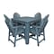 Highwood Usa Hamilton 5pc Square Counter Height Outdoor Patio Furniture Dining Set AD-CNA44-NBE - alternate 1